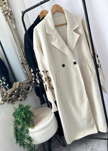 Load image into Gallery viewer, LARA Longline Jacket in Cream